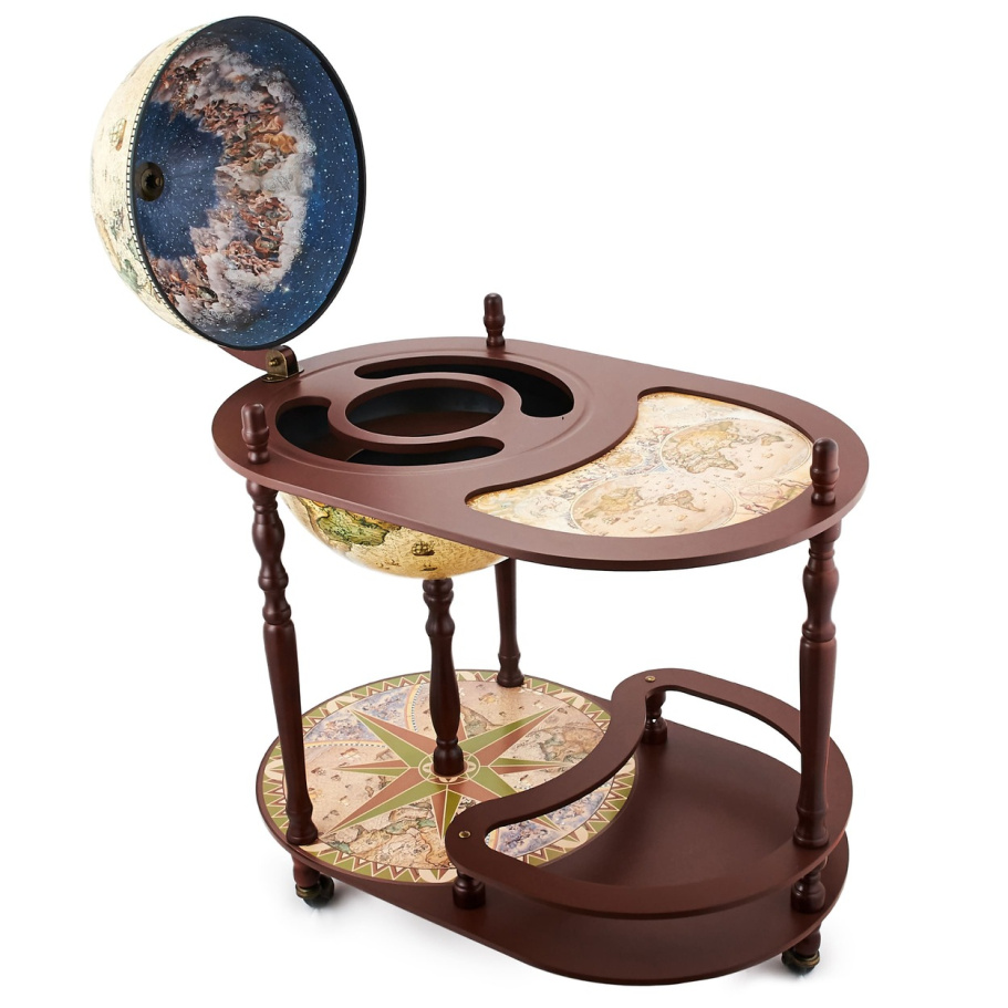 Глобус бар напольный со столом "Герлинда" сфера 40 см купить в Казани
