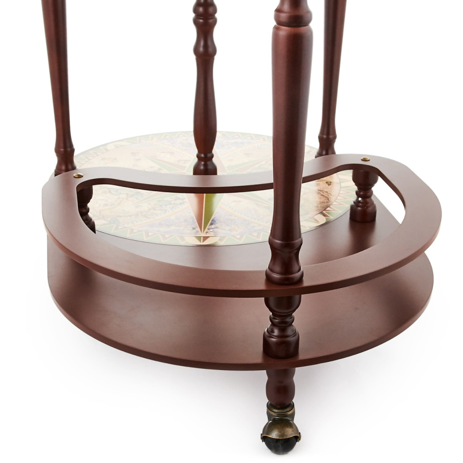 Глобус бар напольный со столом "Герлинда" сфера 40 см купить в Казани