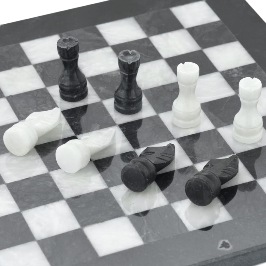 Шахматы из камня "Олимп" мрамор 25 купить в Казани