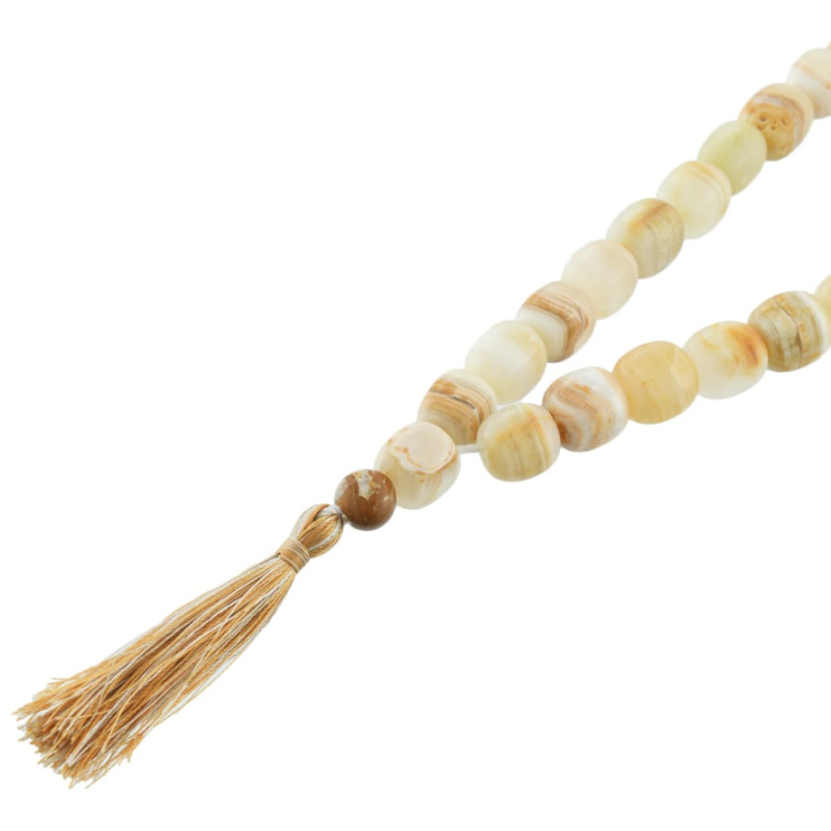 Четки с бусинами "Воин" желтый камень, Давыдов С. купить в Казани