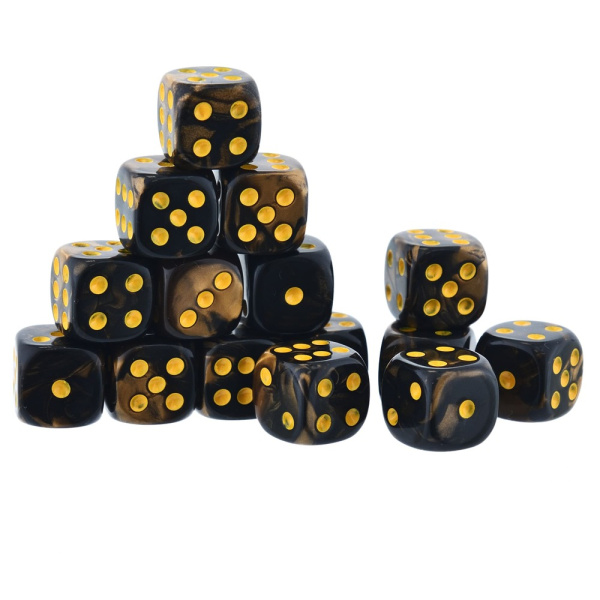 Кости игральные "Флора" акрил, желтый, 12 мм (2 шт.) купить в Казани