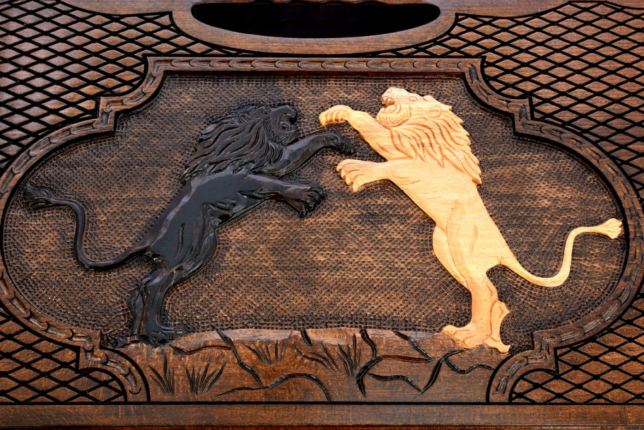 Нарды резные "Муфаса"  большие 60, Harutyunyan купить в Казани