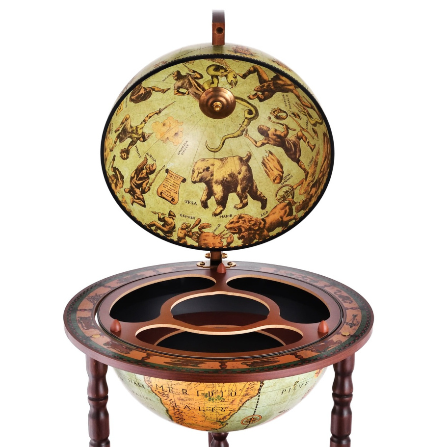 Глобус бар напольный "Мегасен", сфера 40 см купить в Казани