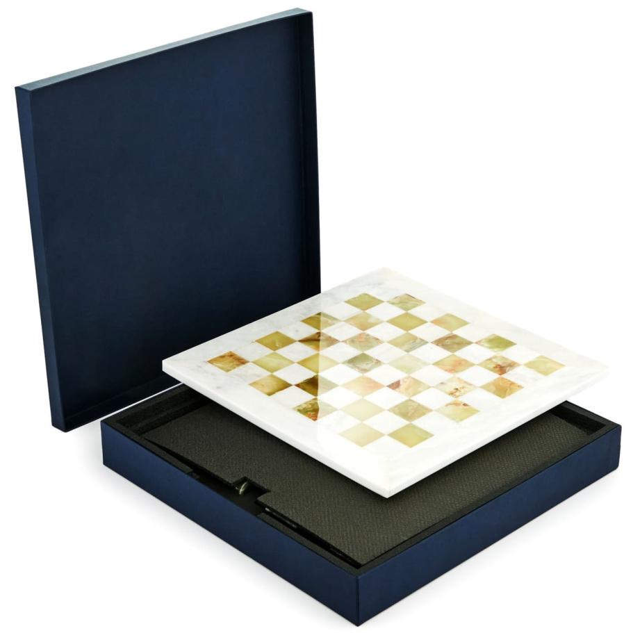 Шахматы каменные "Карфаген" мрамор и оникс 40 купить в Казани