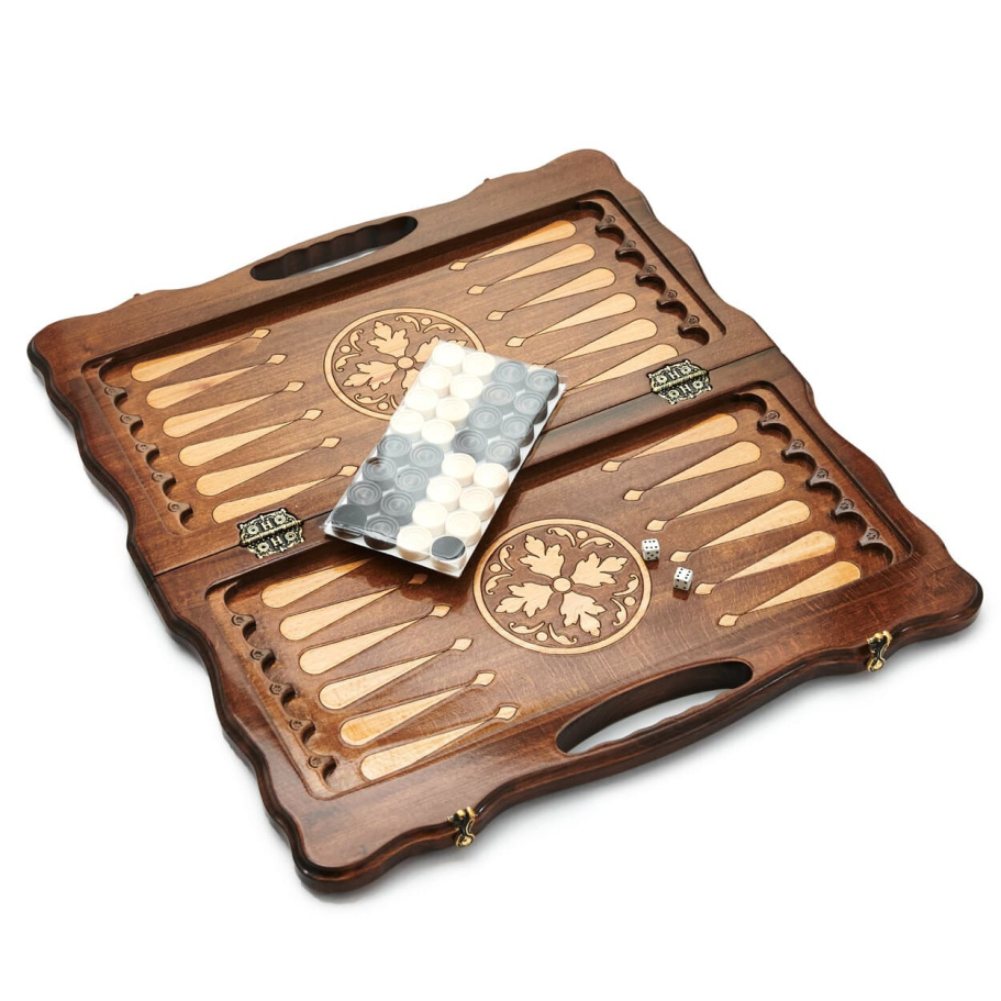 Нарды резные Агнес "Пальметта" средние, 50 купить в Казани