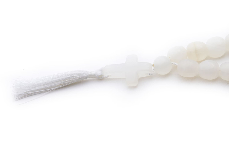 Четки Православные "Крест" белый камень, Давыдов С. купить в Казани