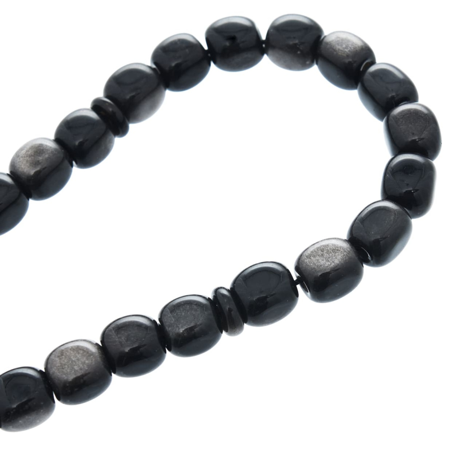 Четки с бусинами "Воин" черный камень с лунным оттенком, Давыдов С. купить в Казани