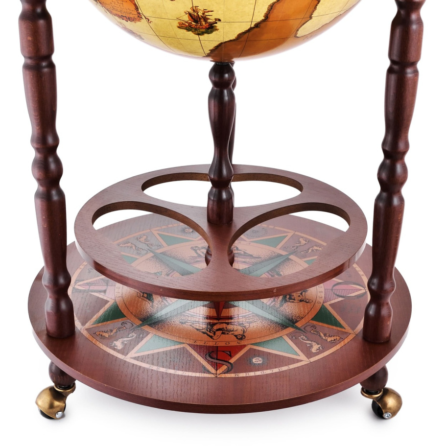 Глобус бар напольный "Элизабет", сфера 40 см купить в Казани