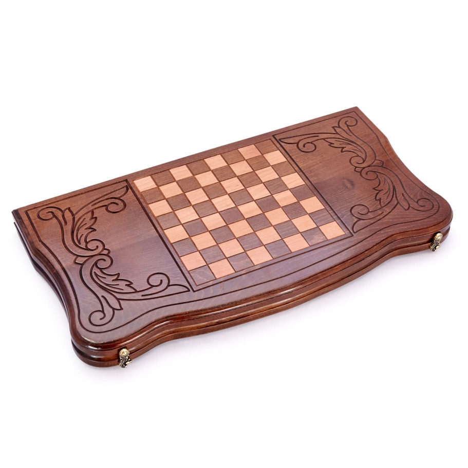 Нарды резные "Узор" большие 60, Даудов купить в Казани