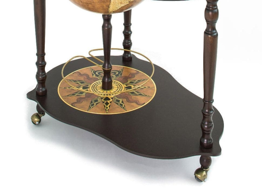 Глобус бар напольный со столом "Микеланджело", сфера 40 см купить в Казани