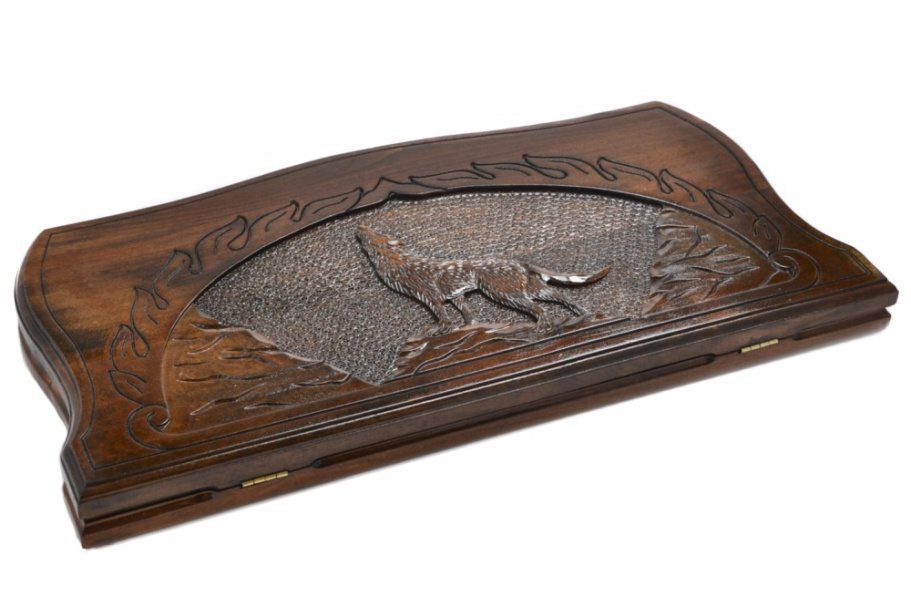 Нарды резные "Волк" большие 60, Sargsyan Нарды резные "Волк" большие 60, Sargsyan