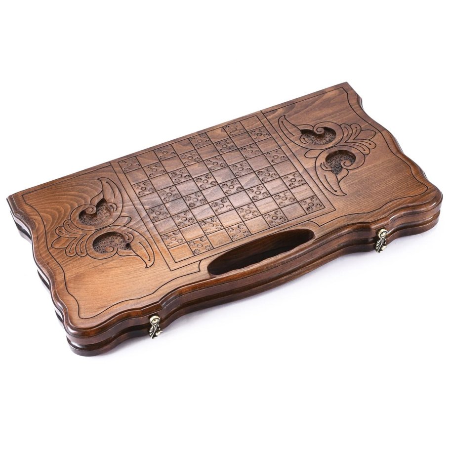 Нарды резные "Медведь"  средние 50, Harutyunyan купить в Казани