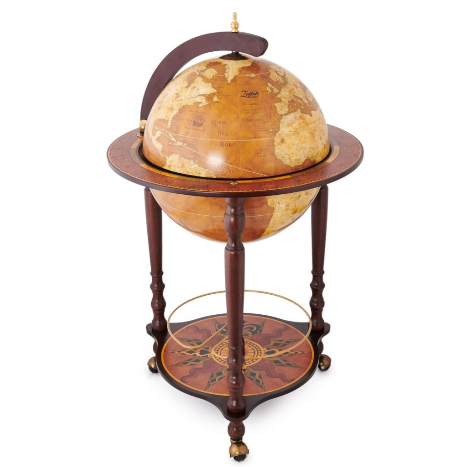 Глобус бар напольный "Да Винчи", сфера 40см