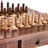 Стол ломберный Шахматы резные "Цитадель" 60 купить в Казани
