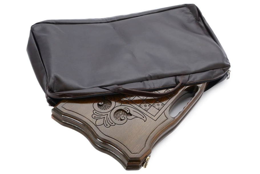 Чехол для средних нард из экокожи коричневые, Sargsyan купить в Казани