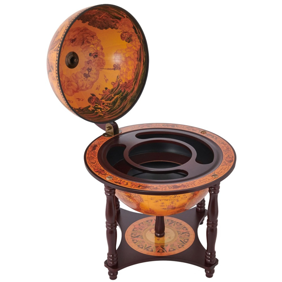 Глобус бар настольный "Евразия", сфера 33 см, JUFENG купить в Казани