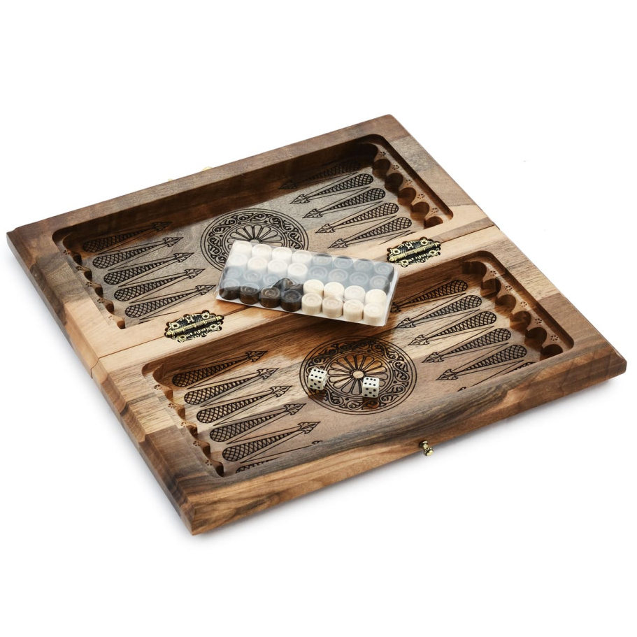 Шахматы + нарды резные "Нефрит" 30 купить в Казани