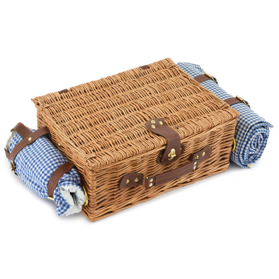 Корзина для пикника "Кассандра" (на 2 персоны) с пледом купить в Казани