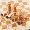 Шахматы каменные "Грация" яшма и ракушечник 30 купить в Казани