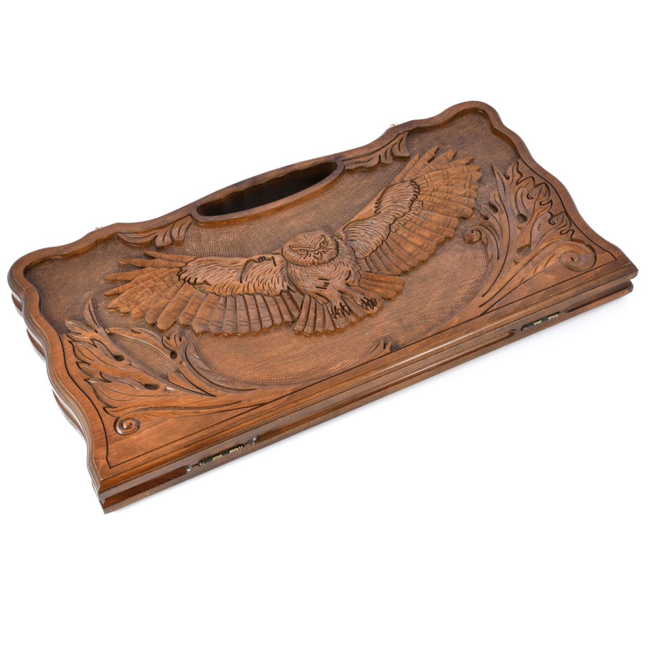 Нарды резные "Сова" большие 60, Harutyunyan Нарды резные "Сова" большие 60, Harutyunyan