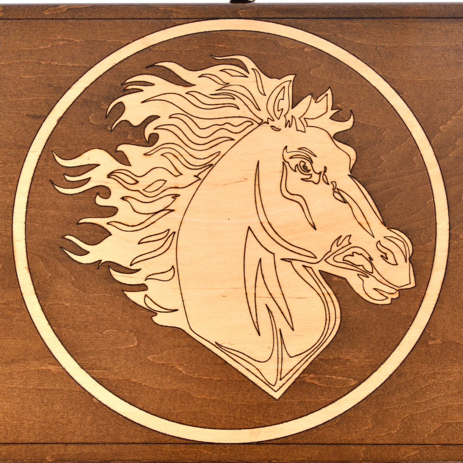 Нарды "Вороной Конь"  большие 60, Harutyunyan купить в Казани Нарды "Вороной Конь"  большие 60, Harutyunyan купить в Казани