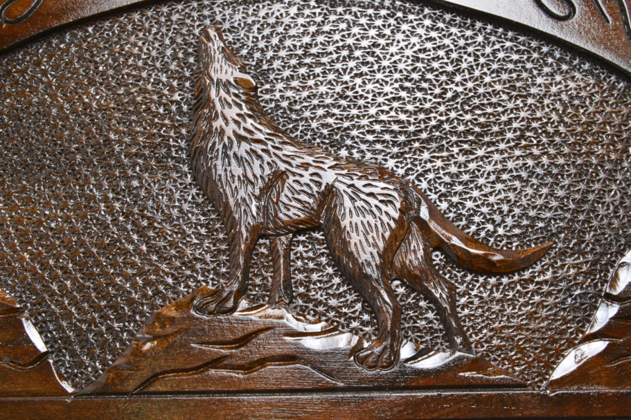 Нарды резные "Волк" большие 60, Sargsyan купить в Казани Нарды резные "Волк" большие 60, Sargsyan купить в Казани