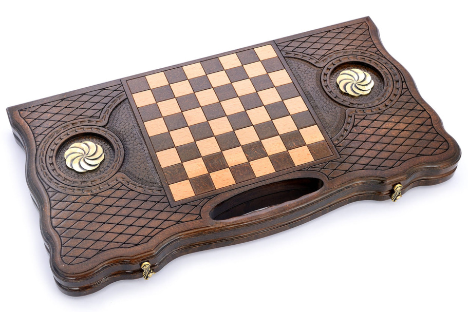 Нарды резные  "Сфера"  большие 60, Harutyunyan купить в Казани Нарды резные  "Сфера"  большие 60, Harutyunyan купить в Казани