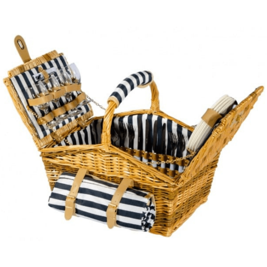 Корзина для пикника Волок (на 4 персоны) с пледом купить в Казани