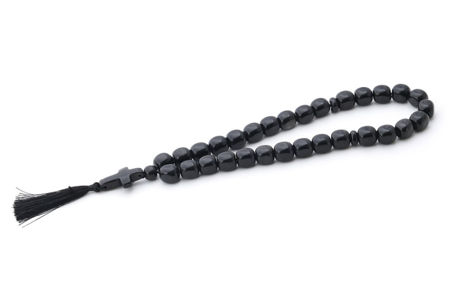 Четки Православные "Крест" черный камень, Давыдов С.