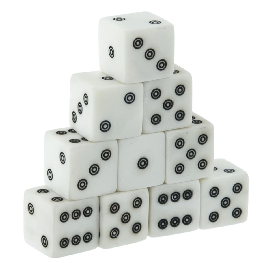 Кости игральные из кости, 10 мм (2 шт), Harutyunyan купить в Казани