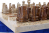 Шахматы из камня "Сицилия" яшма и ракушечник 25 купить в Казани