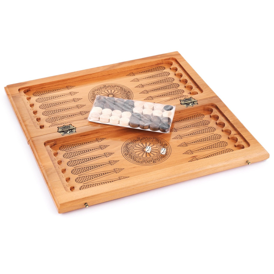 Шахматы + нарды резные "Умбра" 50 купить в Казани