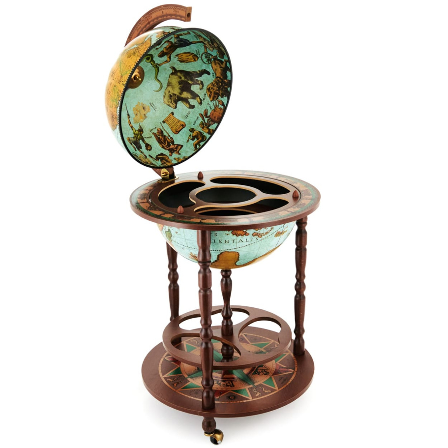 Глобус бар напольный "Клавдий", сфера 40 см купить в Казани