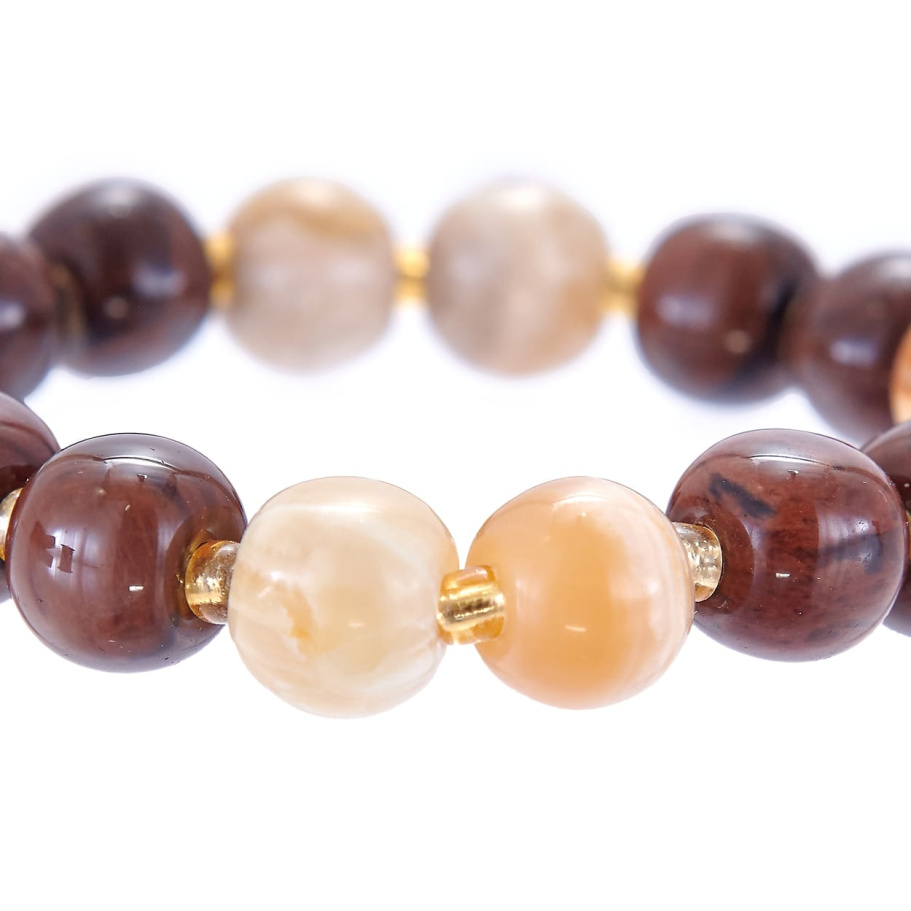 Браслет Эвентус желтый и коричневый камень 1.2 * 20, Давыдов купить в Казани