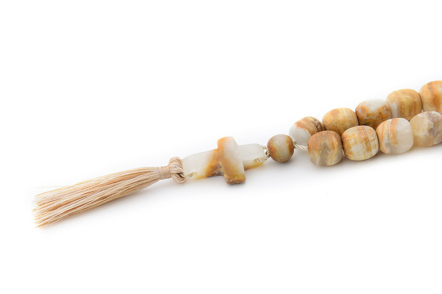 Четки Православные "Крест" желтый камень, Давыдов С. купить в Казани