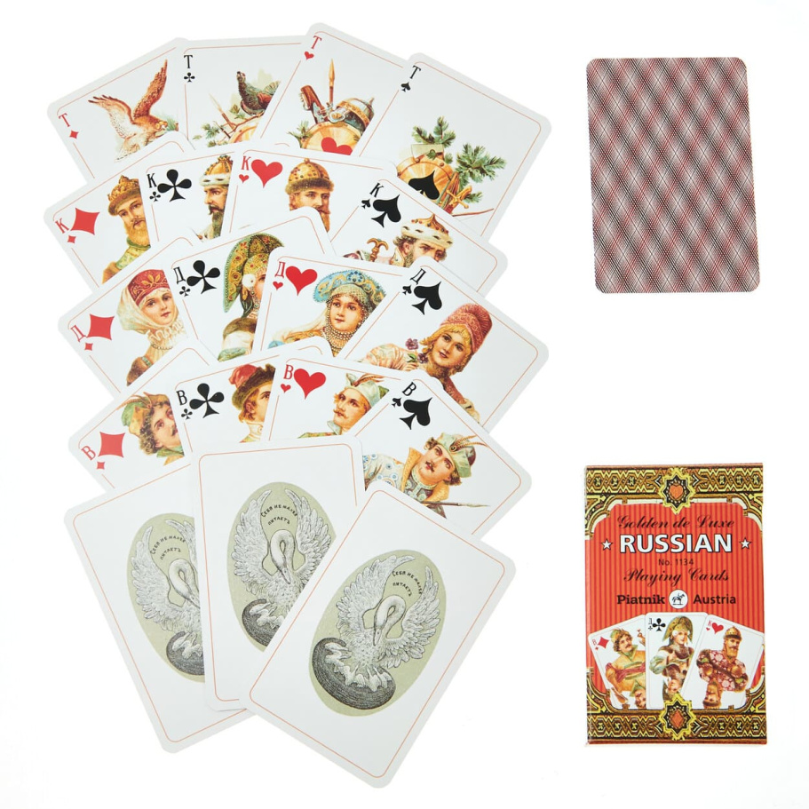 Карты игральные "Золотая Россия" , 55 карт купить в Казани
