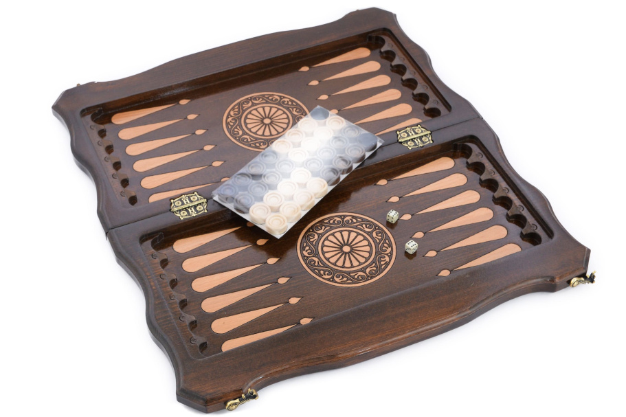 Шахматы + нарды резные "Флагман" 50, Harutyunyan купить в Казани