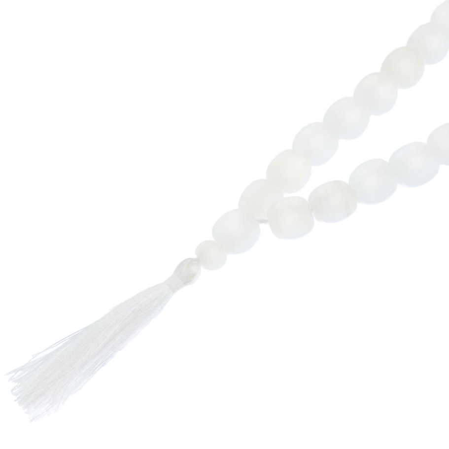 Четки с бусинами "Воин" белый камень, Давыдов С. купить в Казани