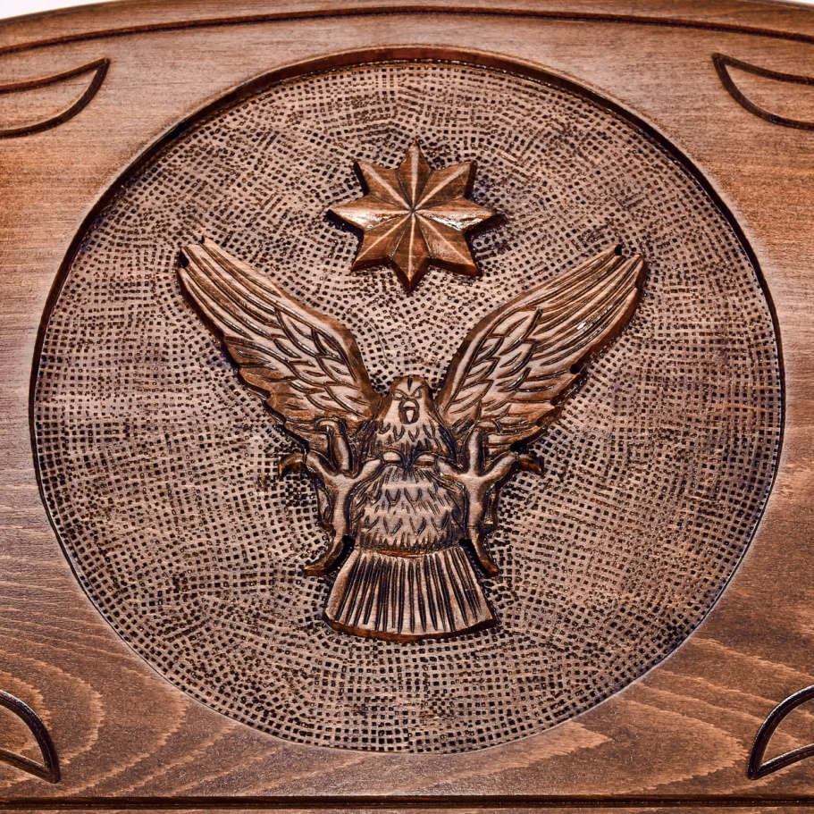 Нарды резные "Орел в атаке" большие 60, Даудов купить в Казани