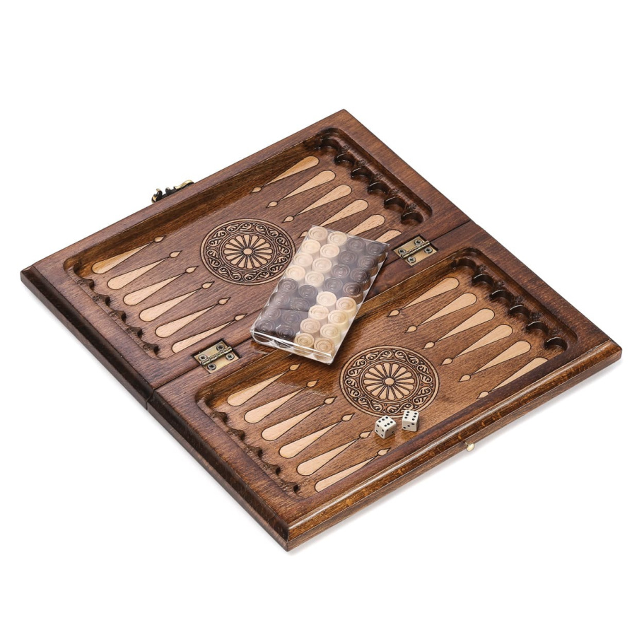 Нарды резные Рэкто "Герб России" мини 30, Harutyunyan купить в Казани