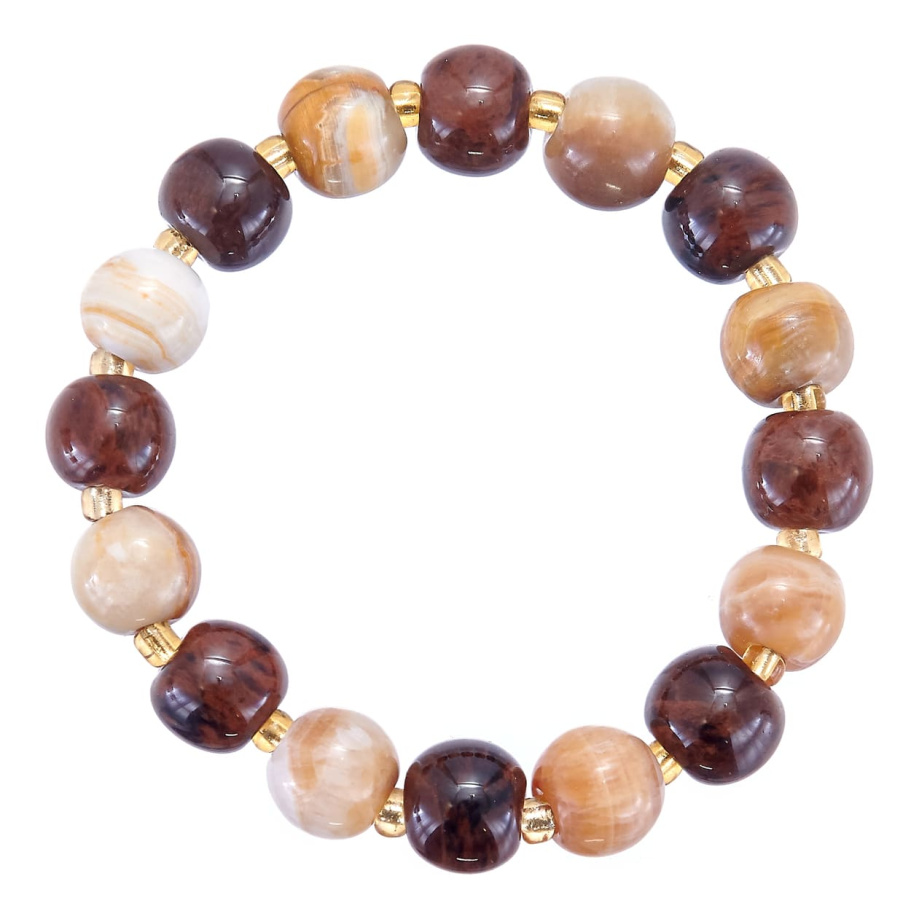 Браслет Аристей желтый и коричневый камень 1.2 * 20, Давыдов купить в Казани