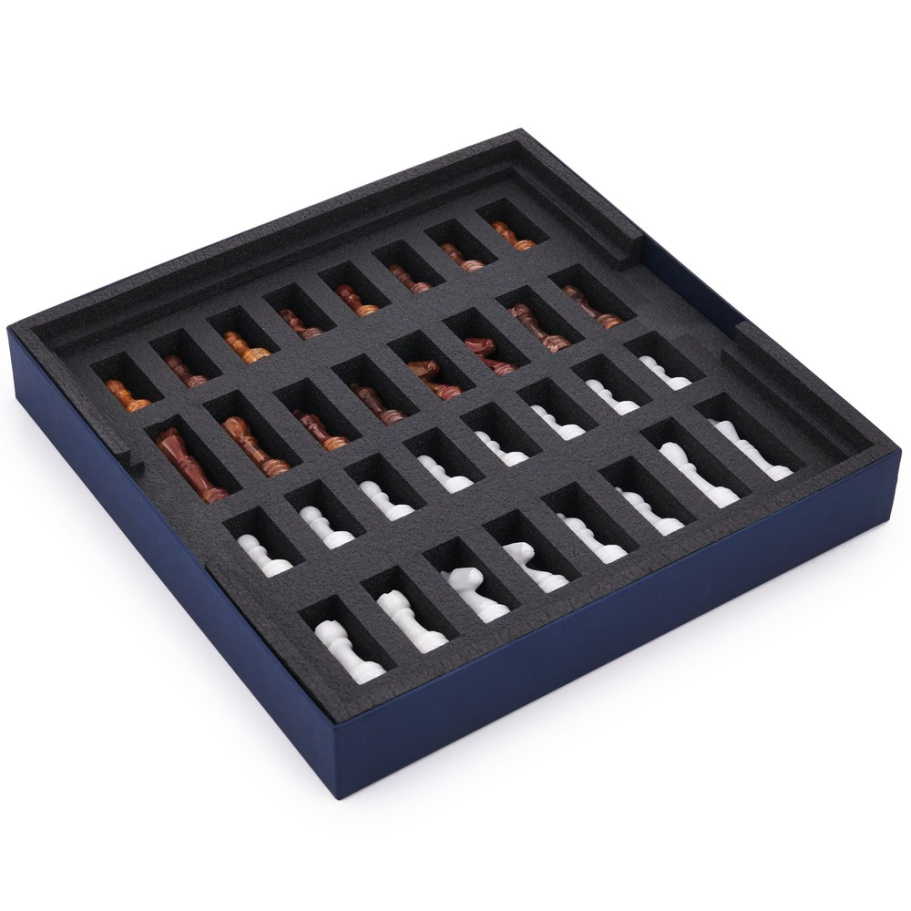 Шахматы из камня "Артер Карфаген" мрамор и яшма 40 купить в Казани