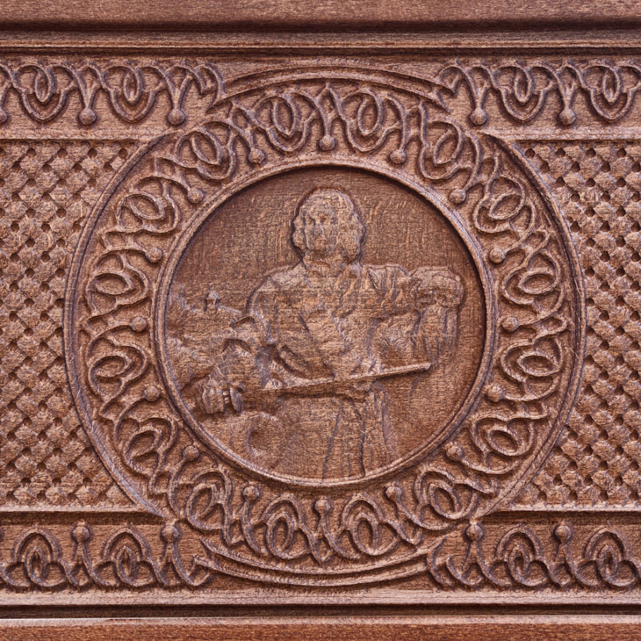 Нарды резные Ивановские мини "Царь" 35 купить в Казани