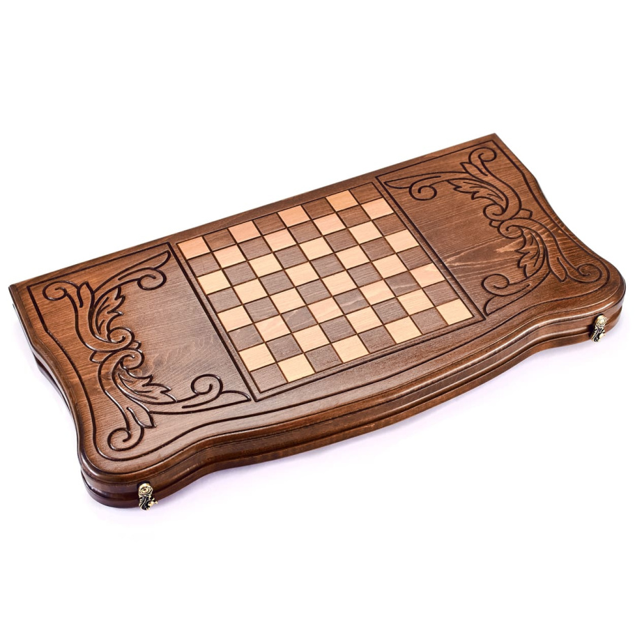 Нарды резные "Орел в атаке" большие 60, Даудов купить в Казани