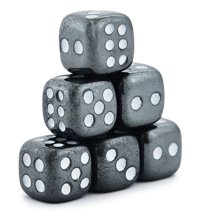 Кости игральные "Гамма" камень, серый, 15 мм (2 шт.) купить в Казани