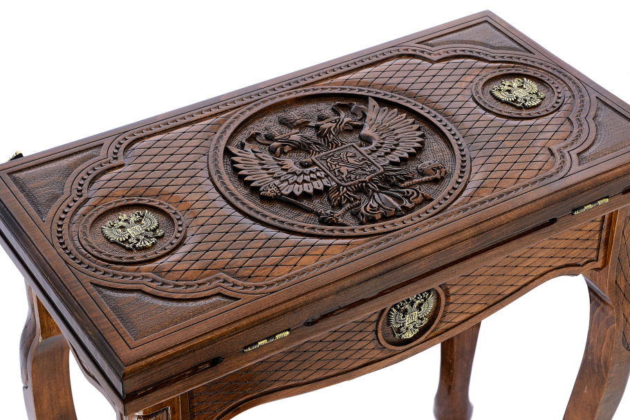 Стол ломберный Нарды резные "Империя" 60, Harutyunyan купить в Казани