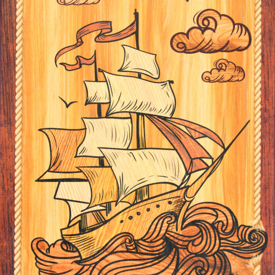 Нарды Пермские Корабль, средние 50 купить в Казани