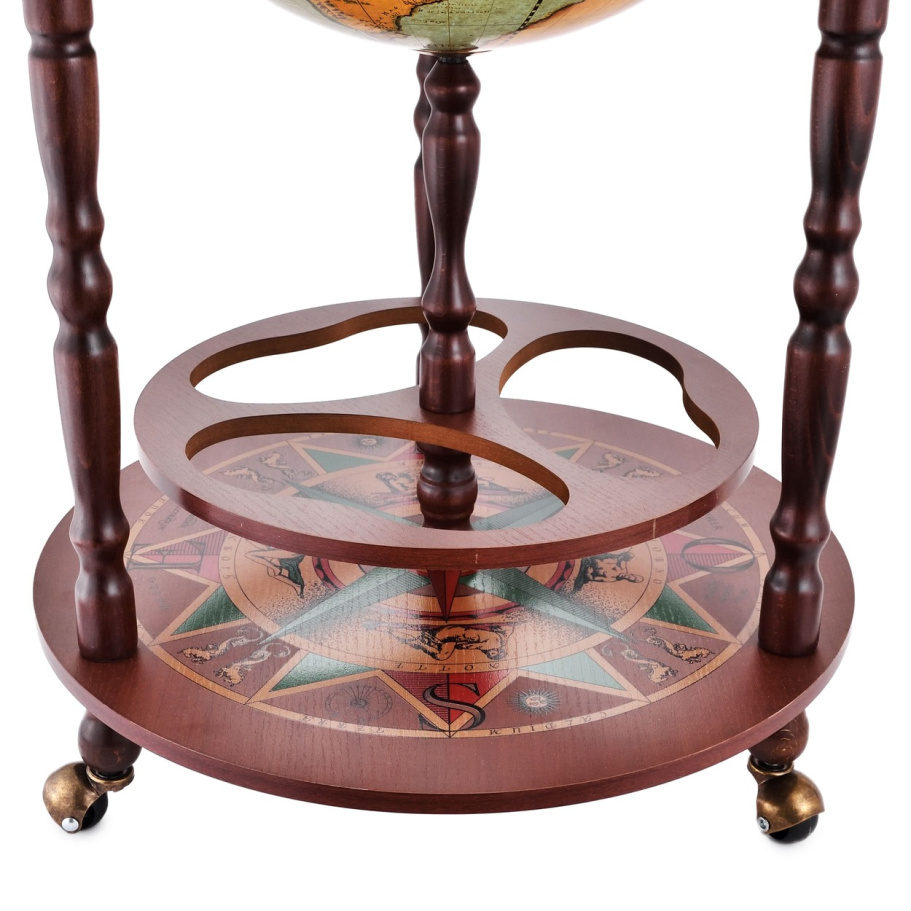 Глобус бар напольный "Мегасен", сфера 40 см купить в Казани