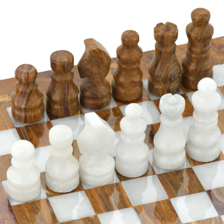 Шахматы из камня "Кирена" мрамор и яшма 20 купить в Казани