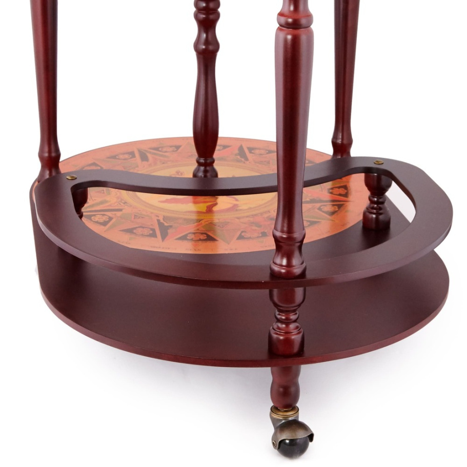 Глобус бар напольный со столом "Европа" сфера 42 см купить в Казани